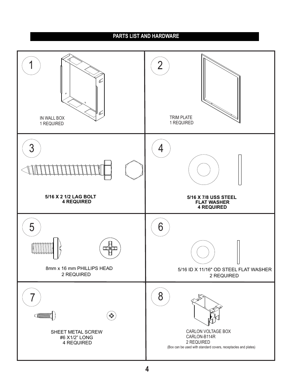 PDR Mounts IWB125 User Manual | Page 4 / 7