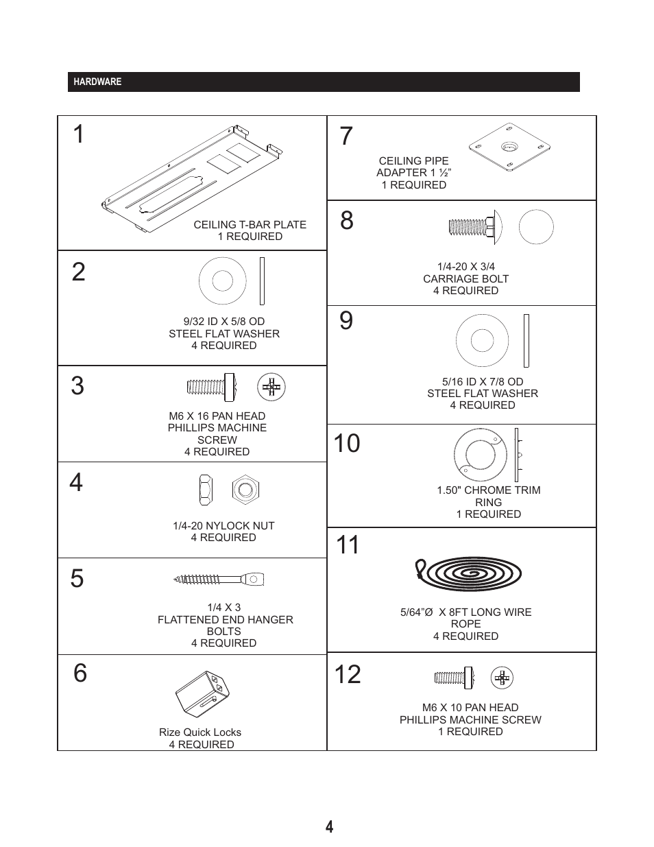 PDR Mounts fcp50 User Manual | Page 4 / 7