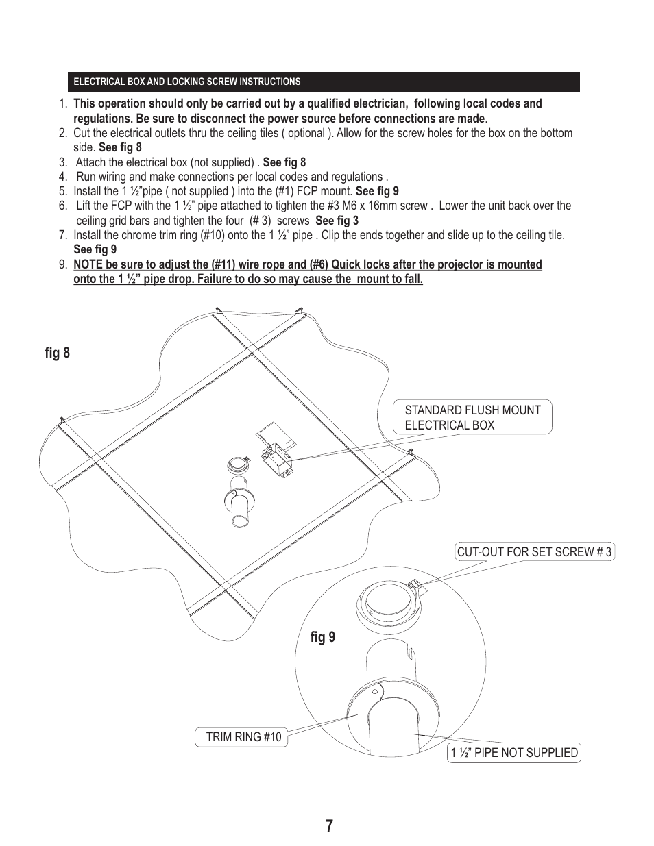 PDR Mounts fcp50 User Manual | Page 7 / 7