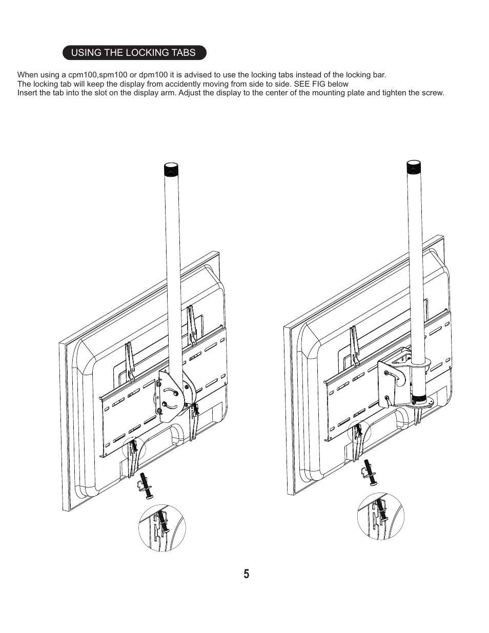 PDR Mounts SPM100 User Manual | Page 5 / 8
