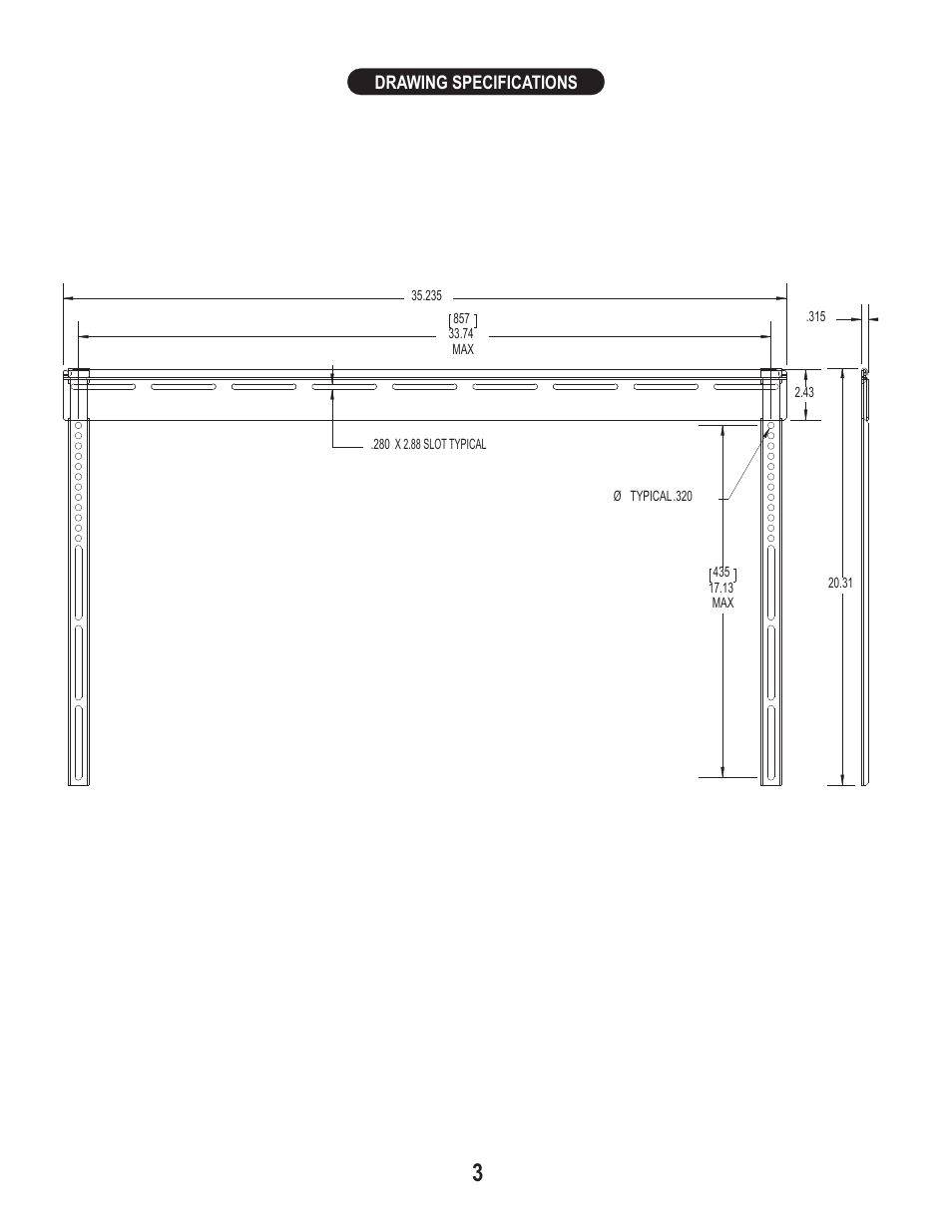 PDR Mounts pstm4060 User Manual | Page 3 / 7