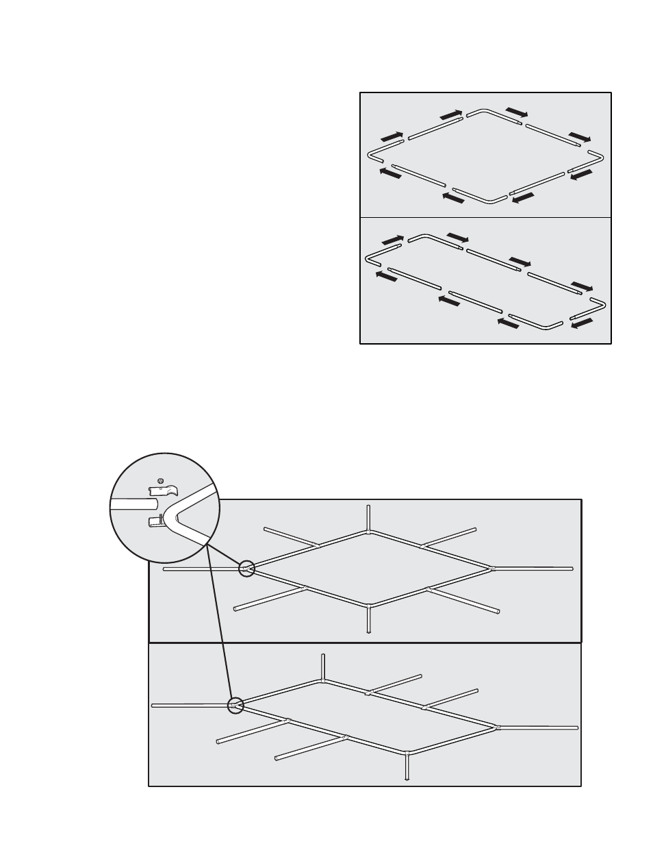 Raccordez les barres, Ajout des piquets | Petsafe 2-in-1 Dog Kennel User Manual | Page 12 / 28