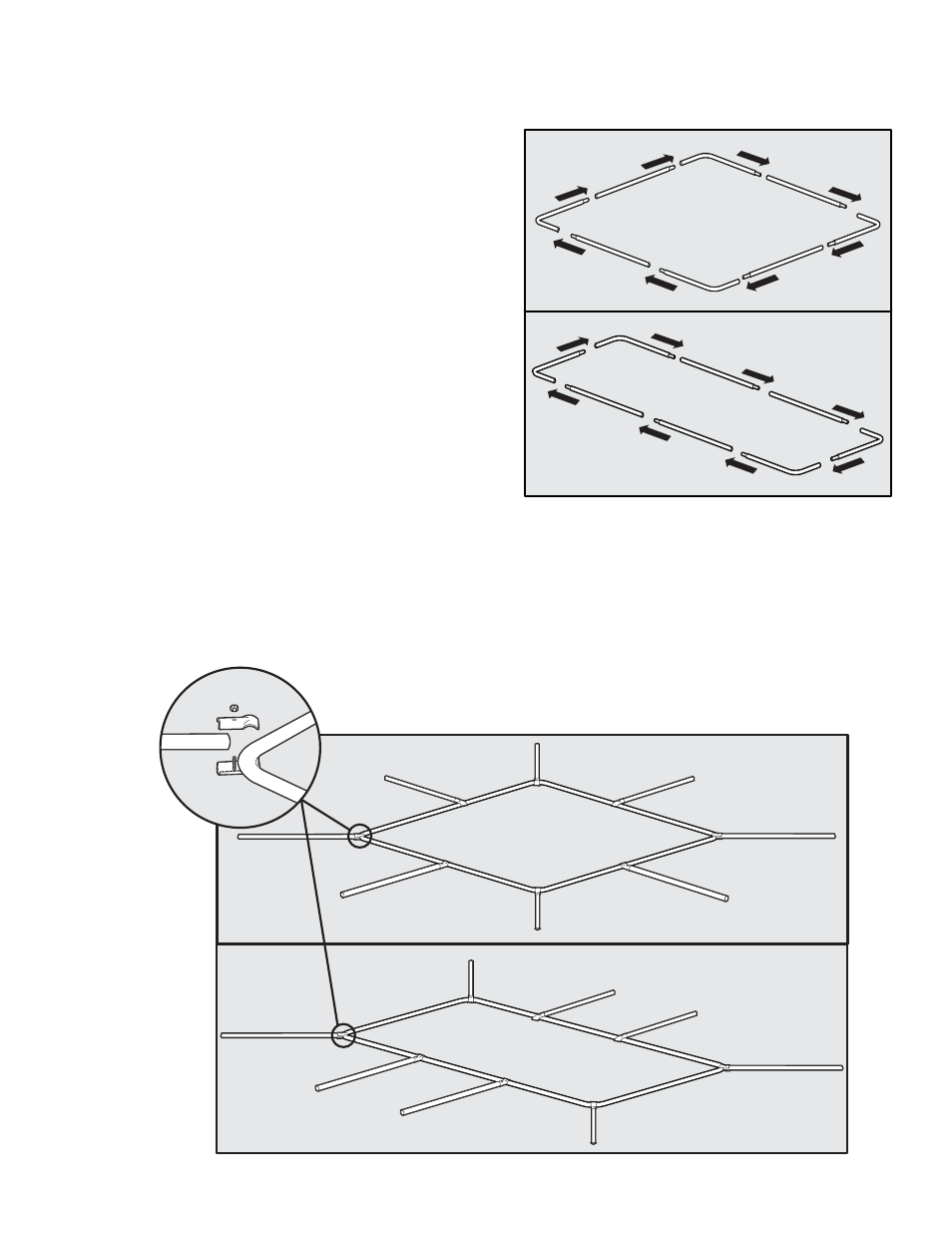 Connect the bottom frame, Add uprights, Step | Petsafe 2-in-1 Dog Kennel User Manual | Page 4 / 28