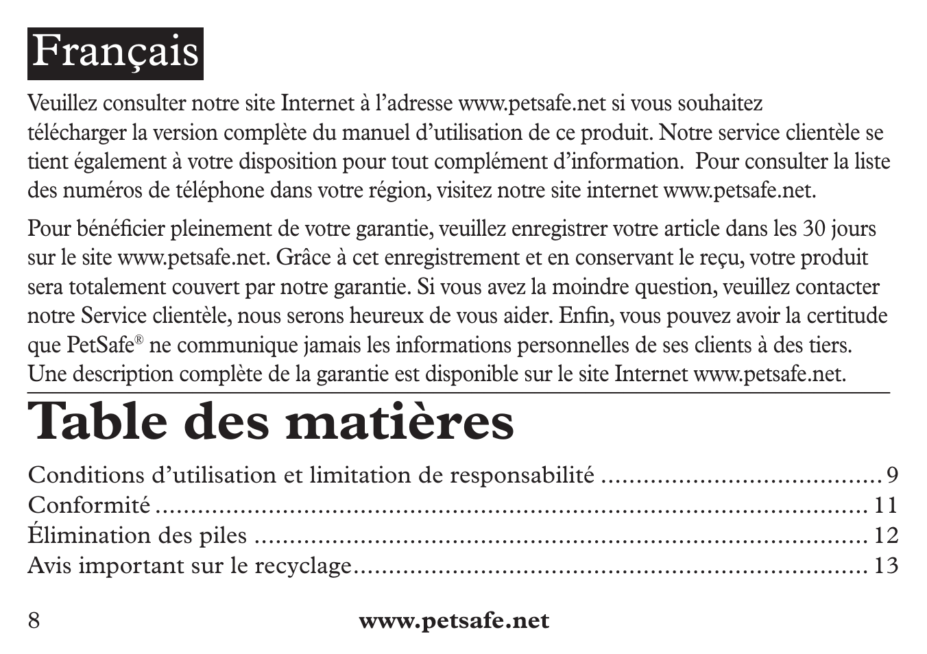Petsafe 250 m Add-A-Dog® Extra Receiver Collar User Manual | Page 8 / 36