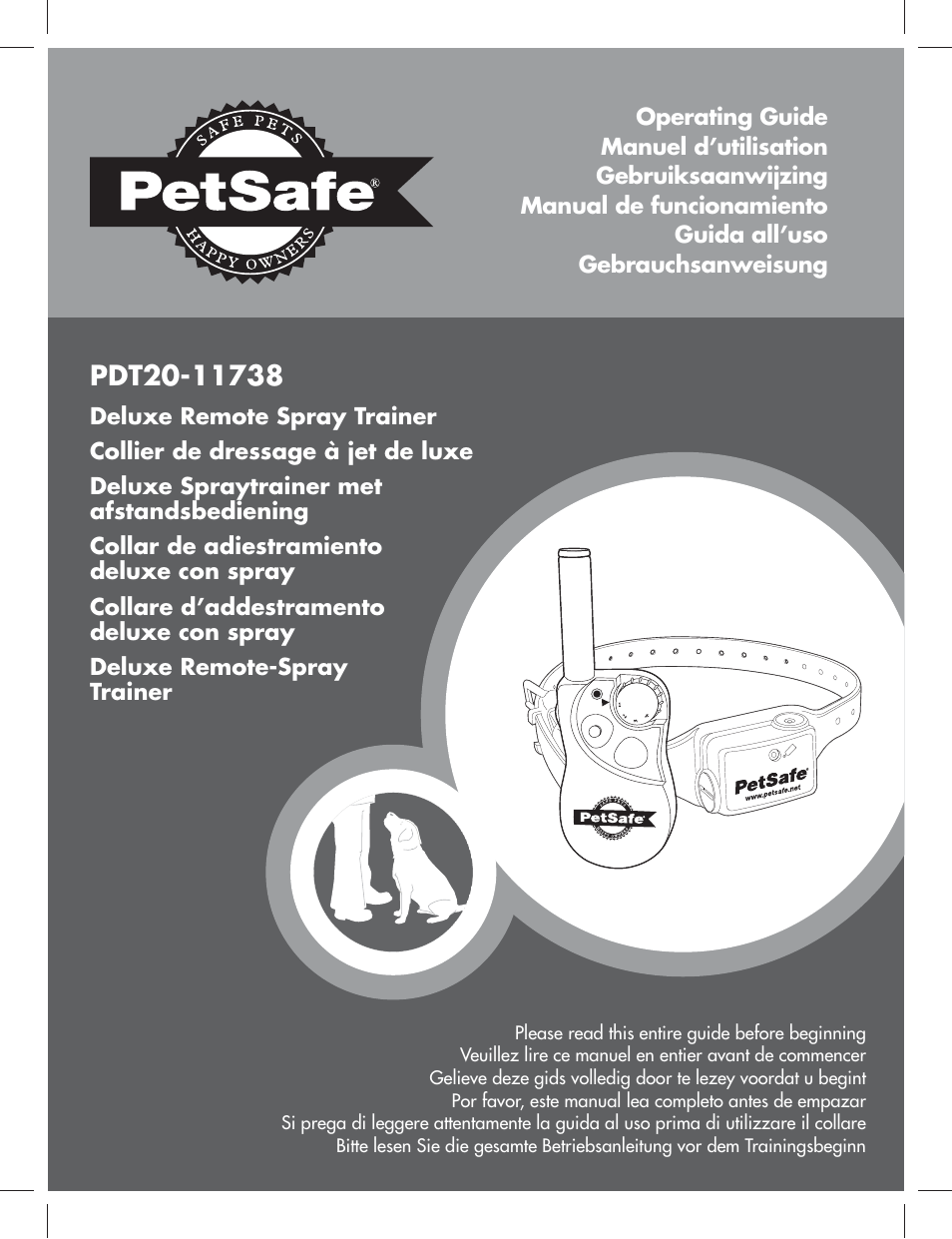 Petsafe 275 m Deluxe Remote Spray Trainer User Manual | 116 pages