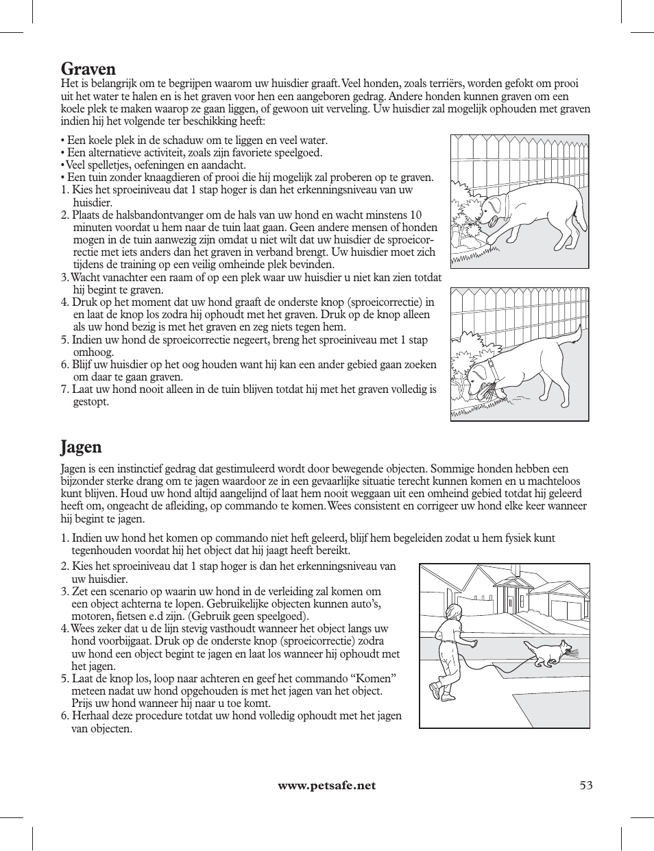 Graven, Jagen | Petsafe 275 m Deluxe Remote Spray Trainer User Manual | Page 53 / 116