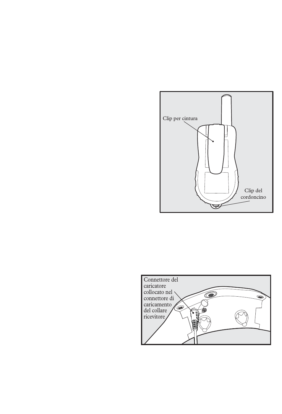 Potenziamento immediato stimolazione (+ 2 livelli), Preparazione del collare ricevitore, Clip per cintura del trasmettitore | Petsafe 350 m Add-A-Dog® Extra Receiver Collar User Manual | Page 101 / 164