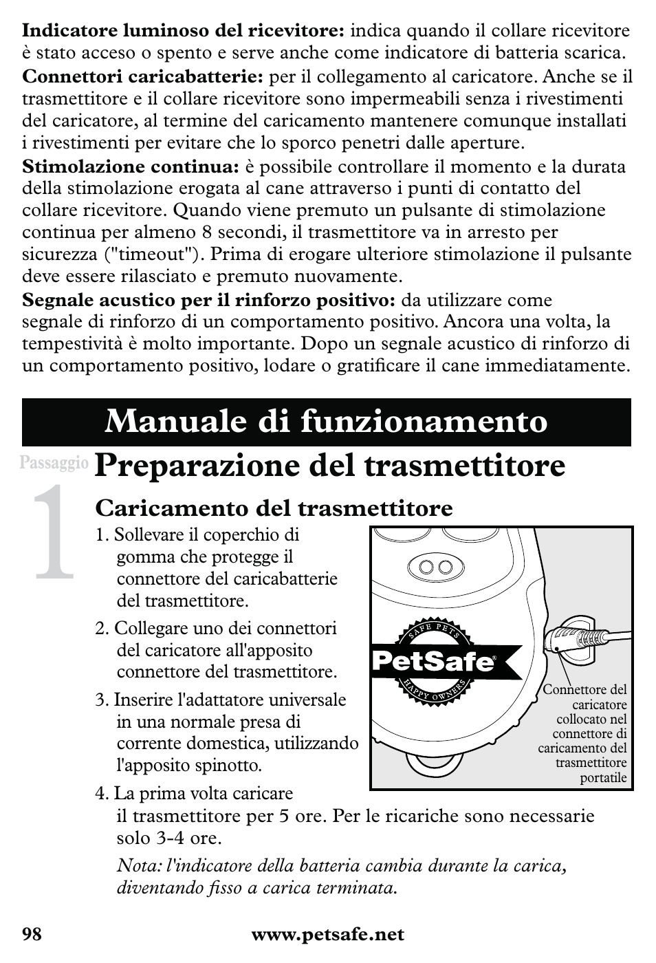 Petsafe 350 m Little Dog Deluxe Remote Trainer User Manual | Page 98 / 164