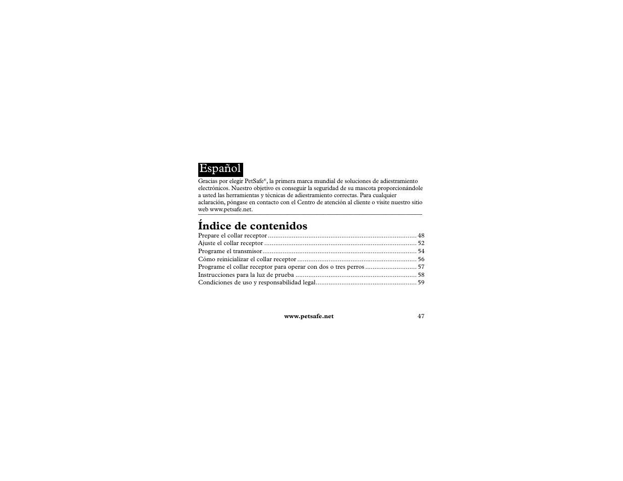 Petsafe 400 m Remote Trainer Add-A-Dog User Manual | Page 47 / 92