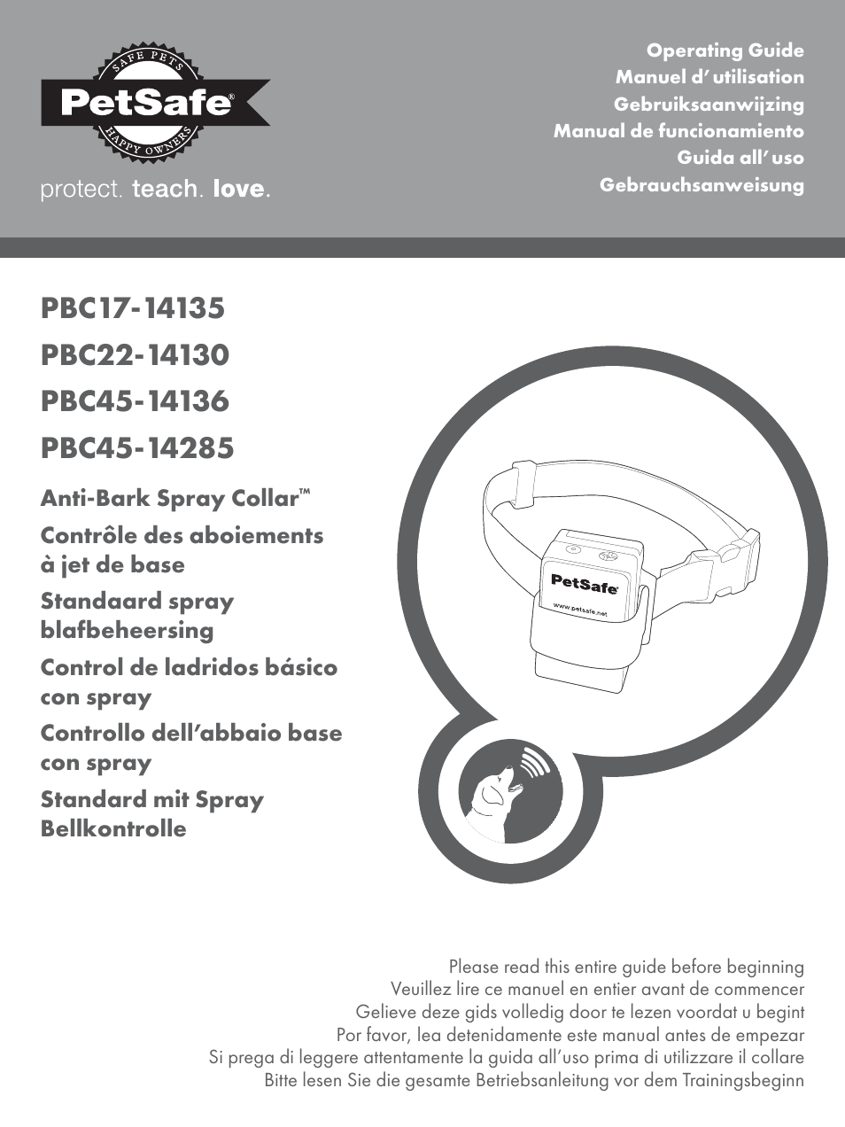 Petsafe Anti-Bark Spray Collar User Manual | 84 pages