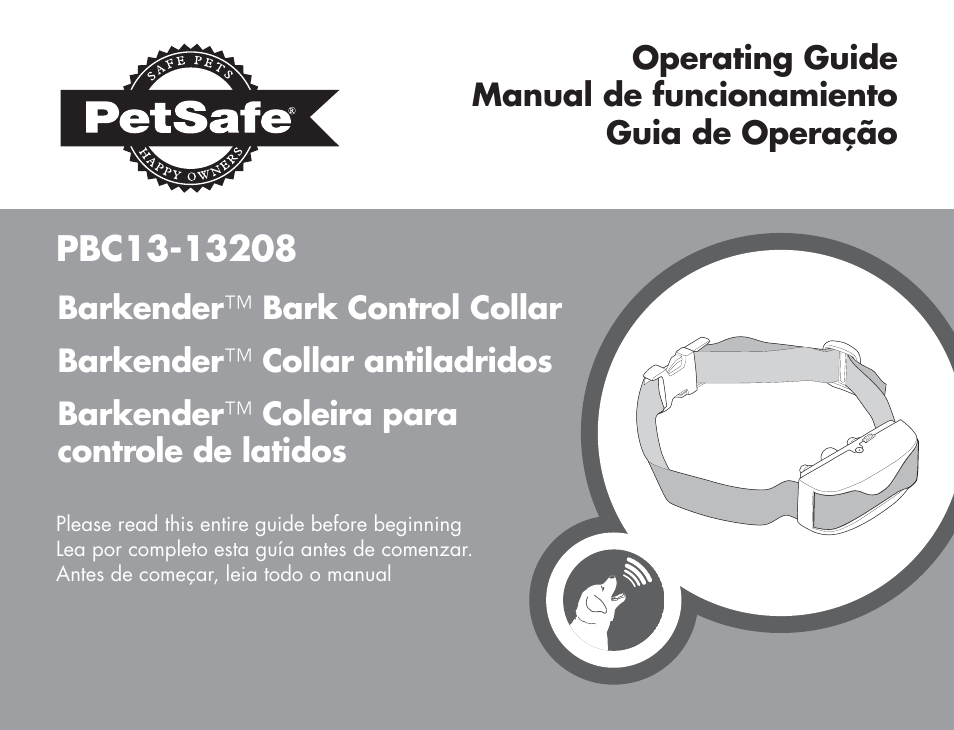 Petsafe Barkender Bark Control Collar User Manual | 72 pages