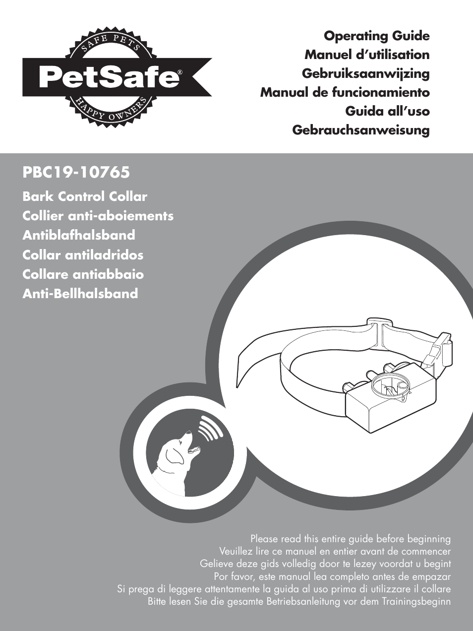 Petsafe Basic Bark Control Collar User Manual | 80 pages