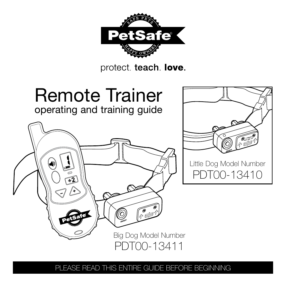 Petsafe Big Dog Remote Trainer User Manual | 15 pages