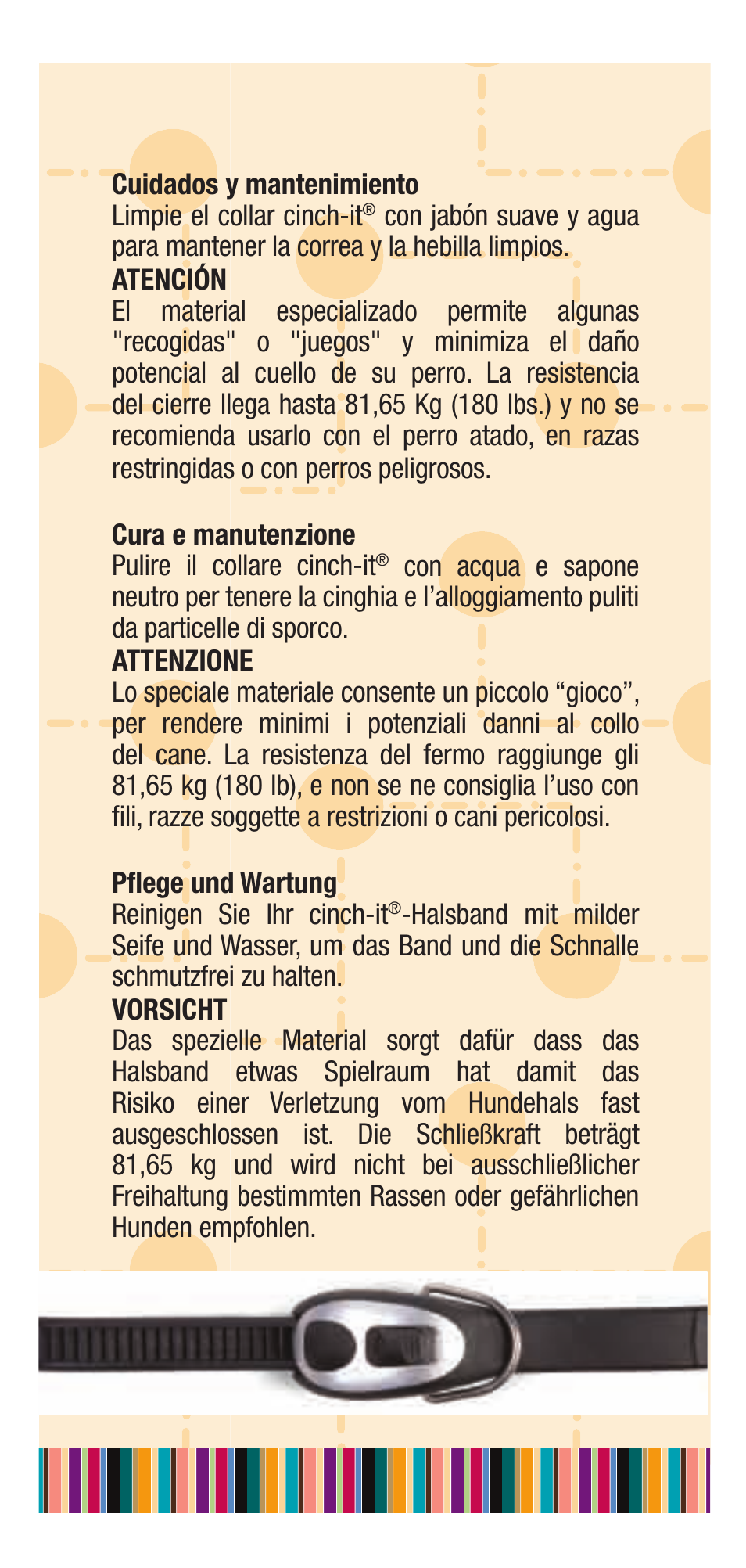 Petsafe cinch-it Collar User Manual | Page 19 / 20