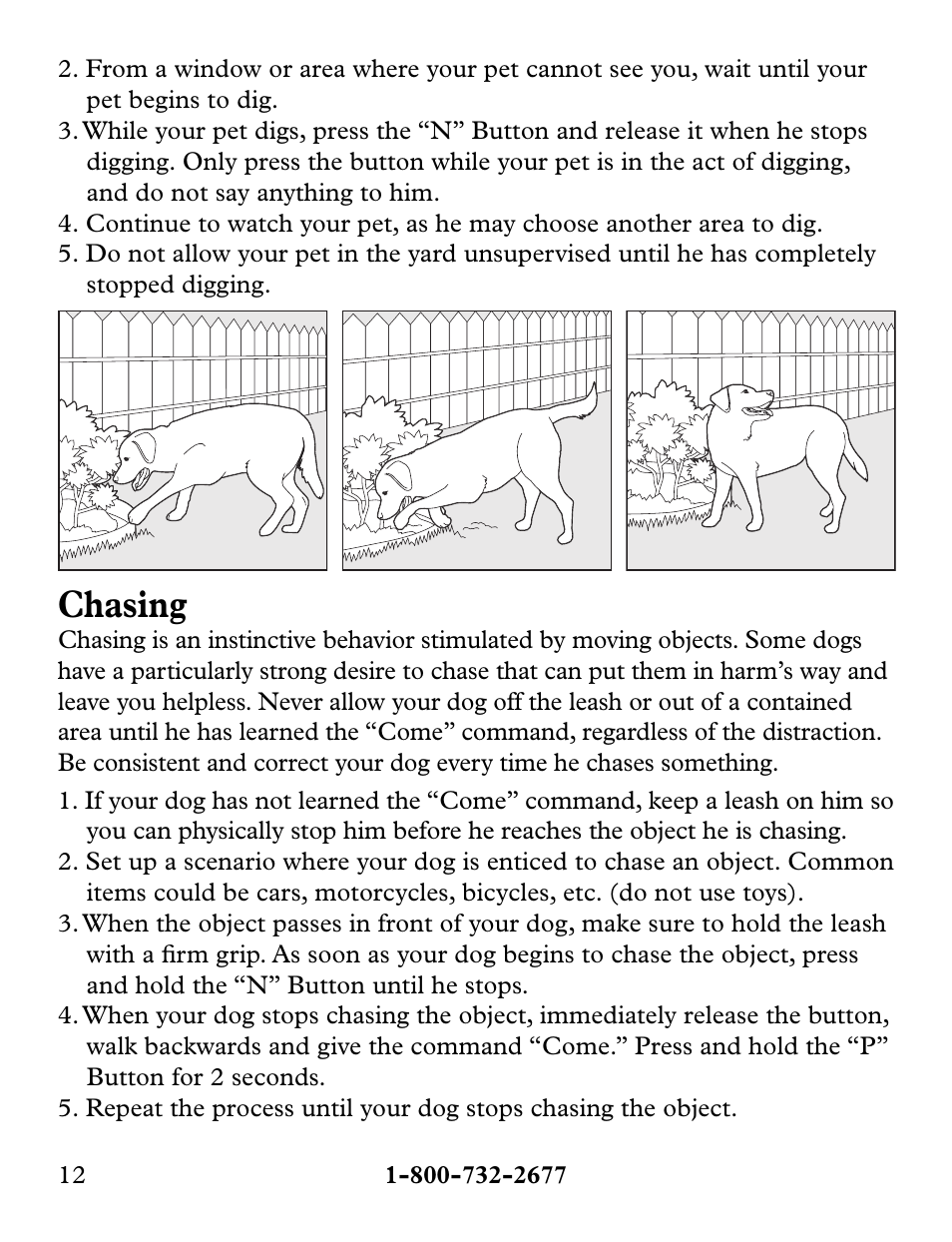 Chasing | Petsafe Collarless Remote Trainer User Manual | Page 12 / 88
