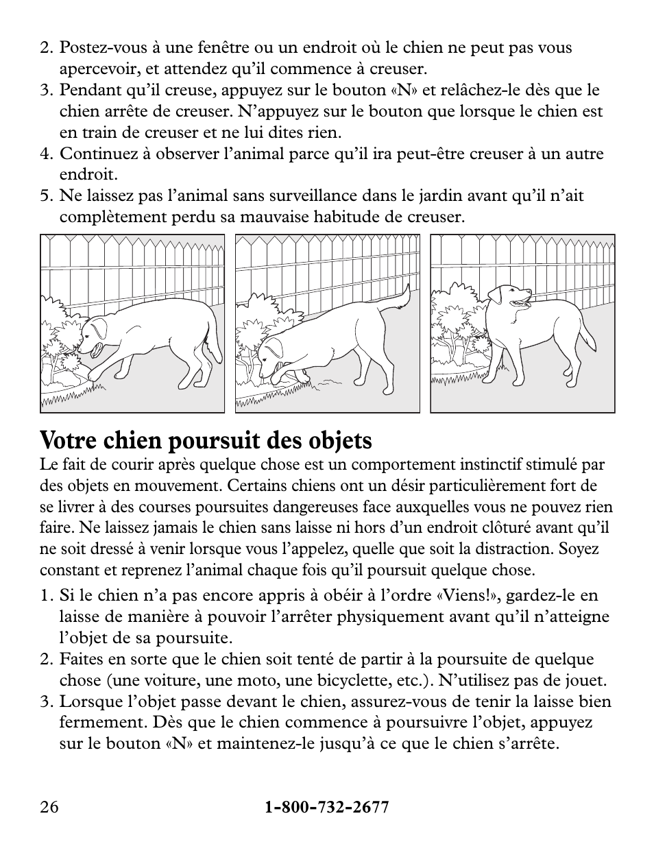 Votre chien poursuit des objets | Petsafe Collarless Remote Trainer User Manual | Page 26 / 88