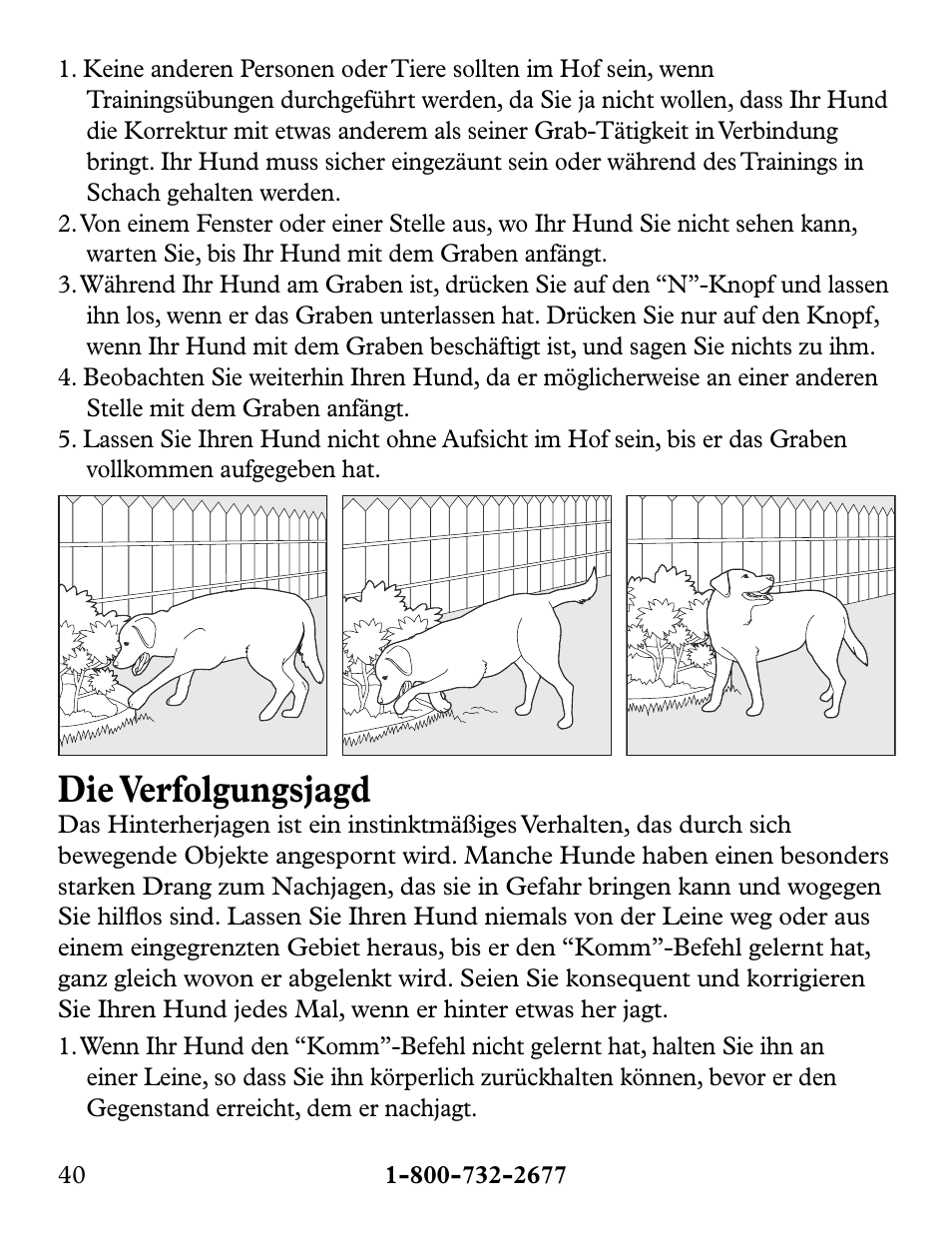 Die verfolgungsjagd | Petsafe Collarless Remote Trainer User Manual | Page 40 / 88