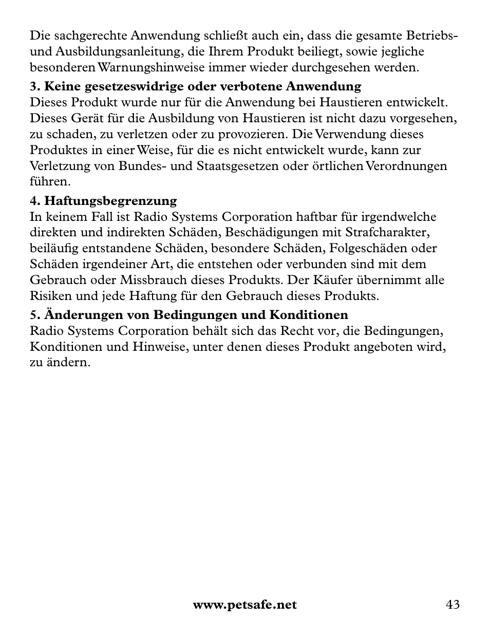 Petsafe Collarless Remote Trainer User Manual | Page 43 / 88