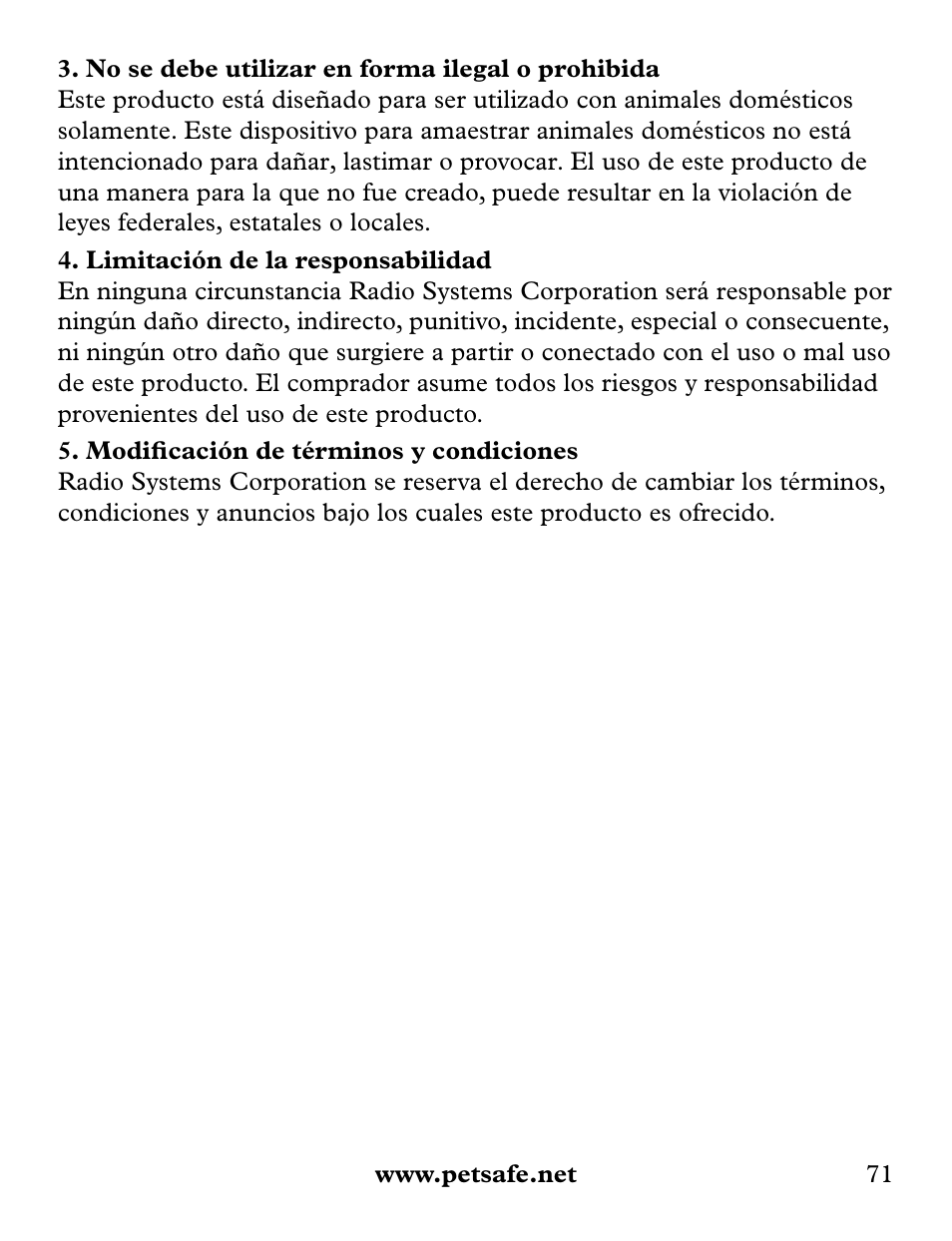 Petsafe Collarless Remote Trainer User Manual | Page 71 / 88