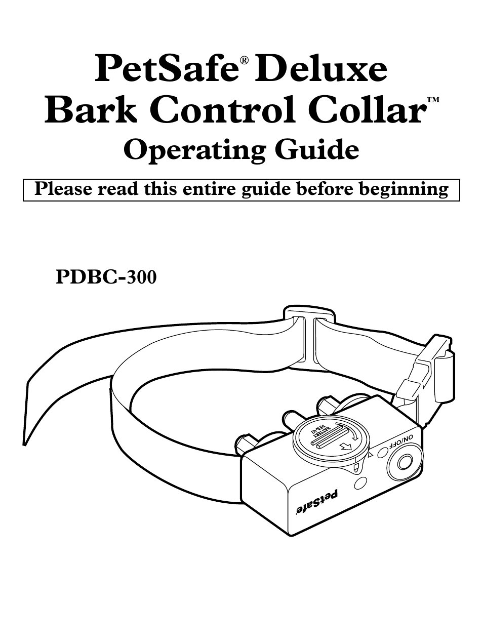 Petsafe Deluxe Bark Control User Manual | 16 pages