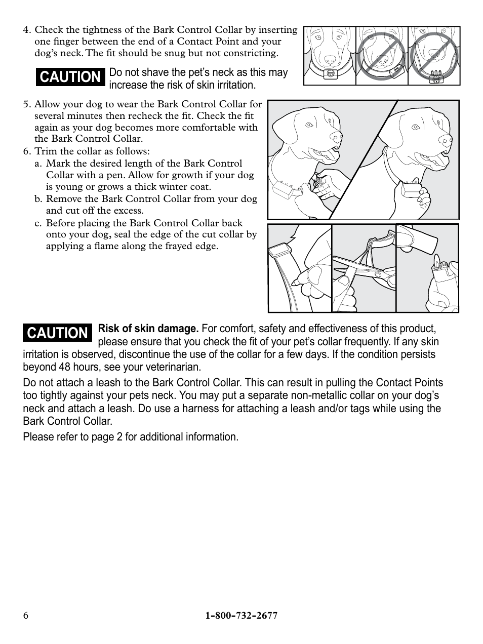 Caution | Petsafe Deluxe Bark Control User Manual | Page 6 / 16