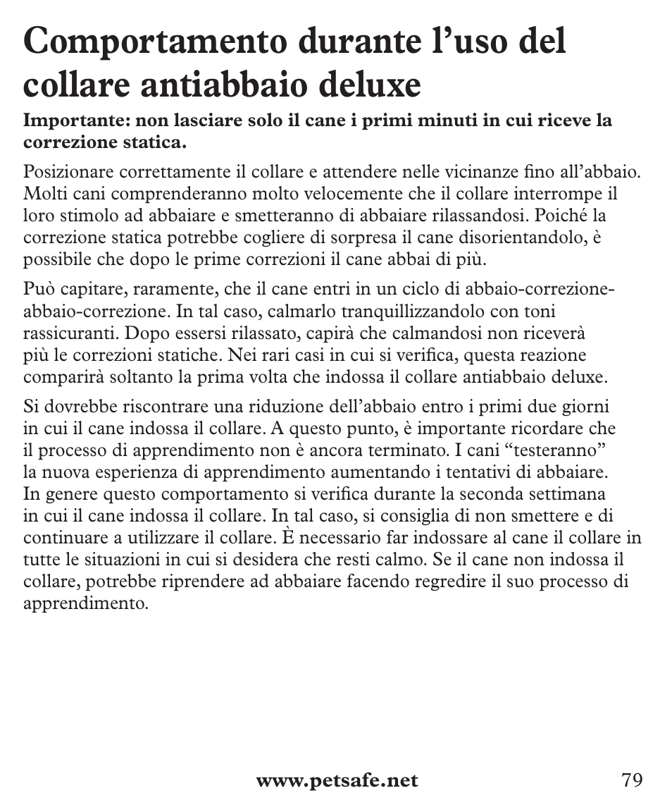 Petsafe Deluxe Big Dog Bark Control User Manual | Page 79 / 120