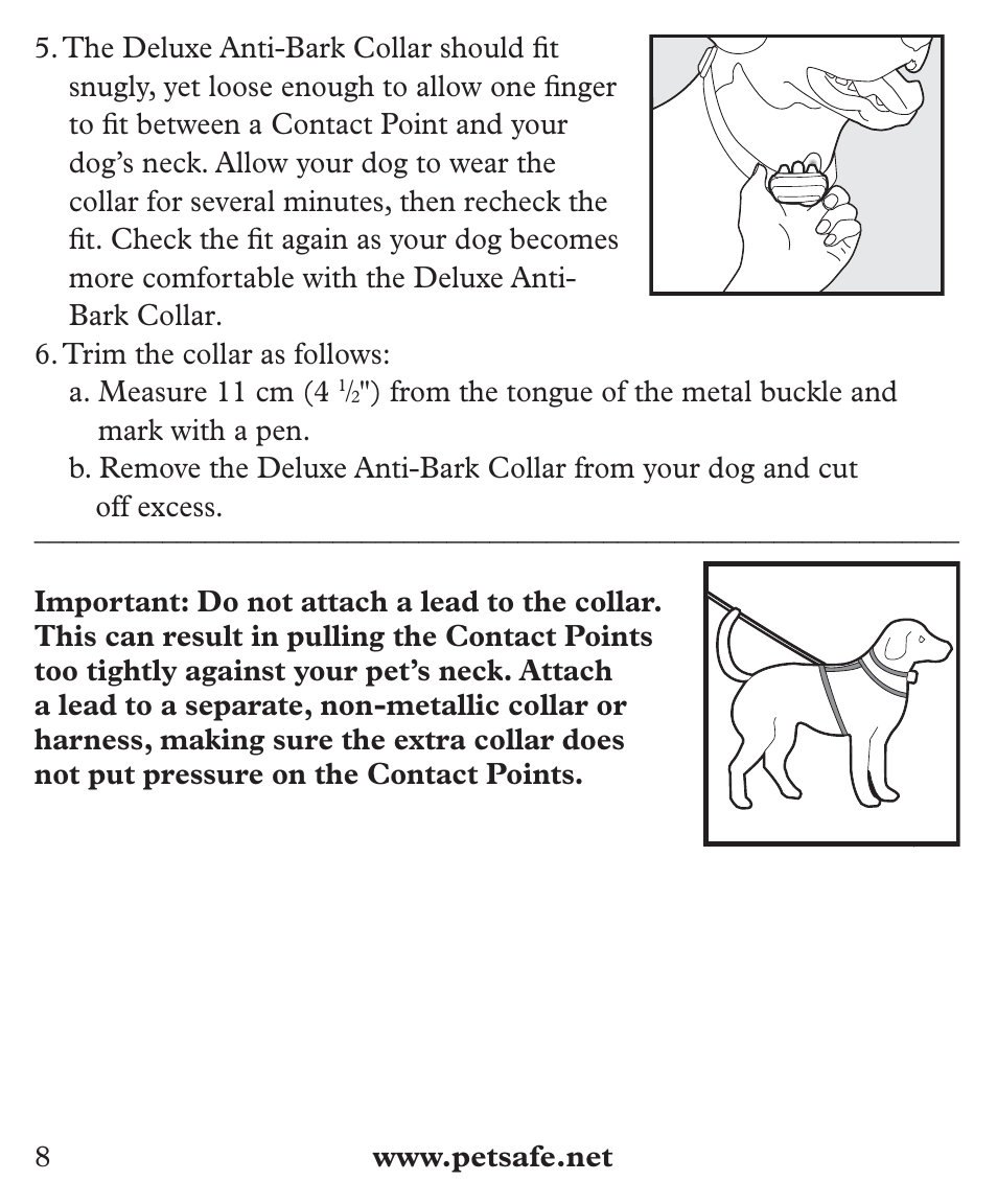 Petsafe Deluxe Big Dog Bark Control User Manual | Page 8 / 120