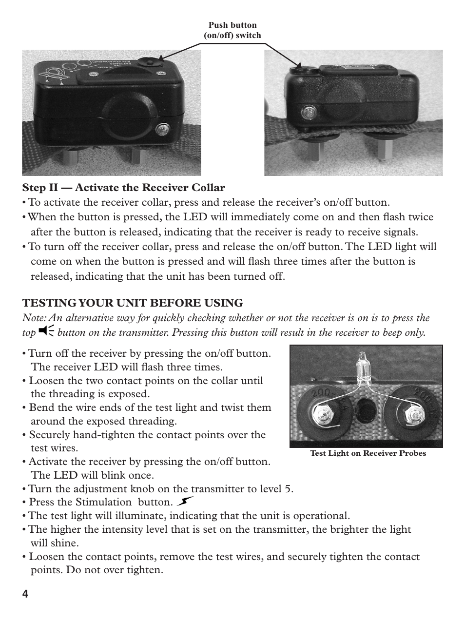 Petsafe Deluxe Big Dog Remote Trainer User Manual | Page 4 / 8