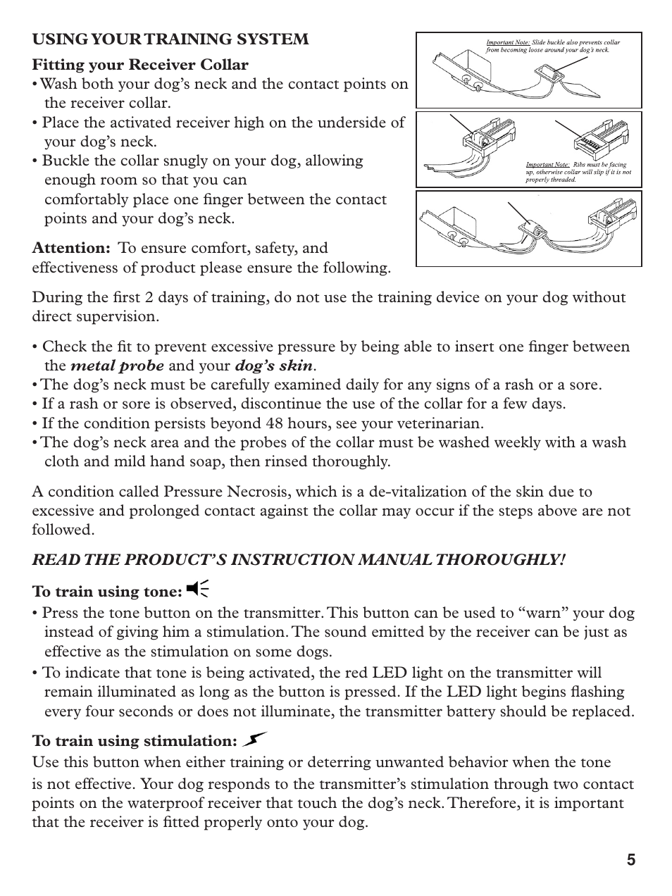 Petsafe Deluxe Big Dog Remote Trainer User Manual | Page 5 / 8