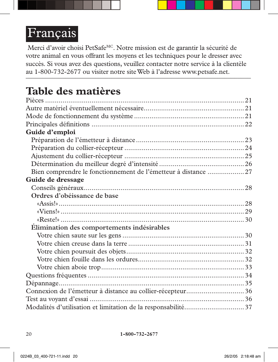 Petsafe Deluxe Big Dog Remote Trainer User Manual | Page 20 / 56