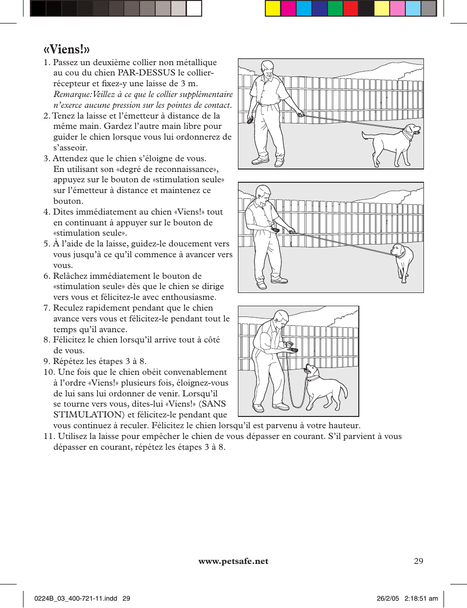 Viens | Petsafe Deluxe Big Dog Remote Trainer User Manual | Page 29 / 56