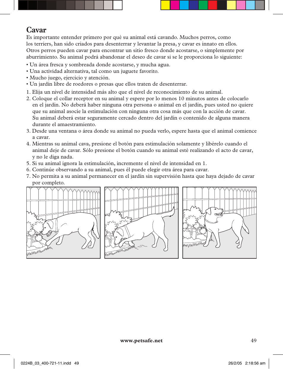 Cavar | Petsafe Deluxe Big Dog Remote Trainer User Manual | Page 49 / 56