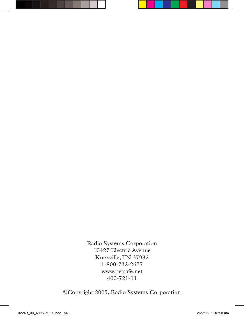 Petsafe Deluxe Big Dog Remote Trainer User Manual | Page 56 / 56