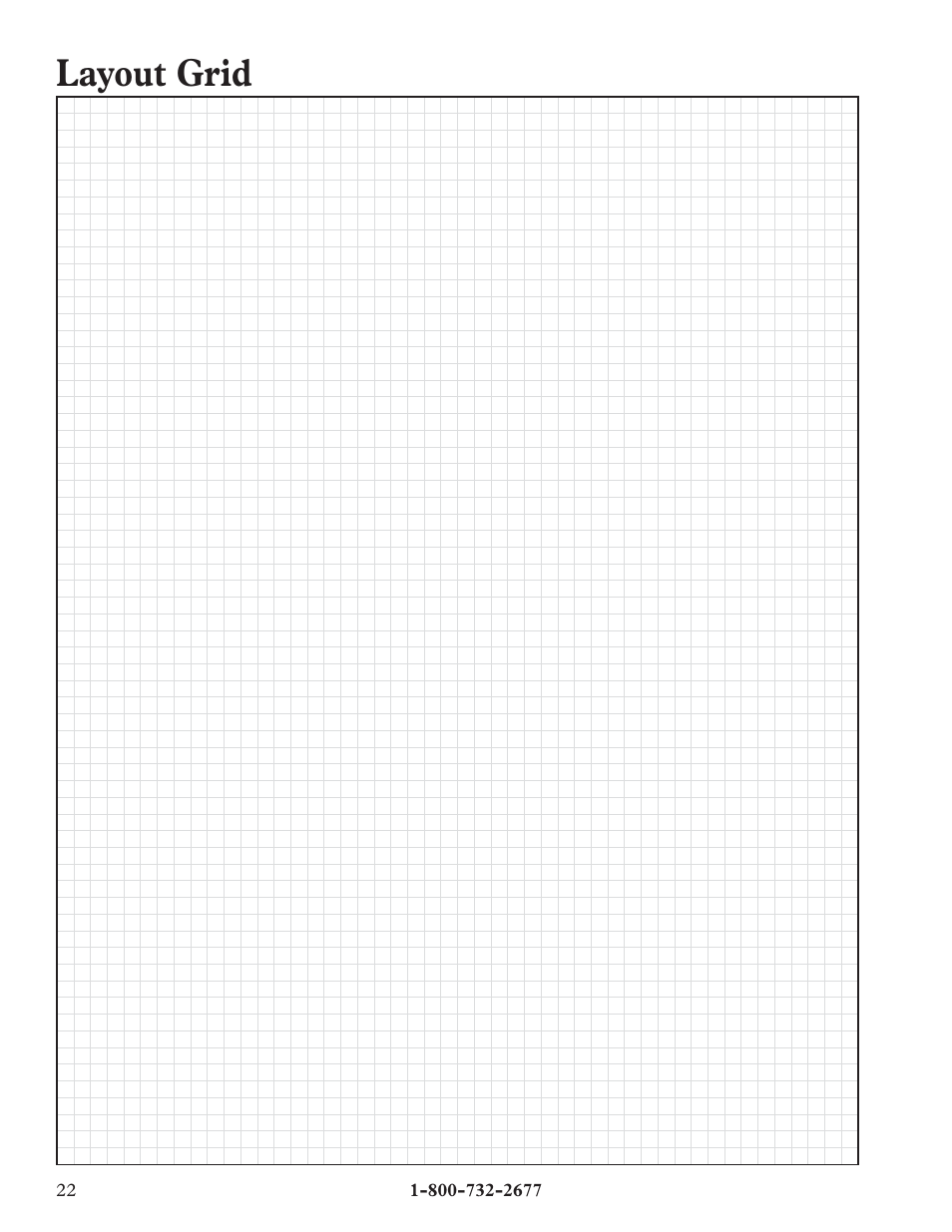 Layout grid | Petsafe Deluxe In-Ground Cat Fence™ User Manual | Page 22 / 24