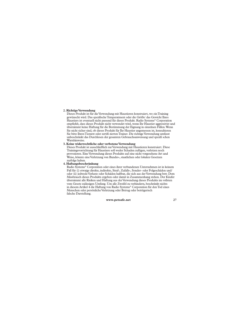 Petsafe Deluxe In-Ground Cat Fence™ Extra Receiver Collar User Manual | Page 27 / 32