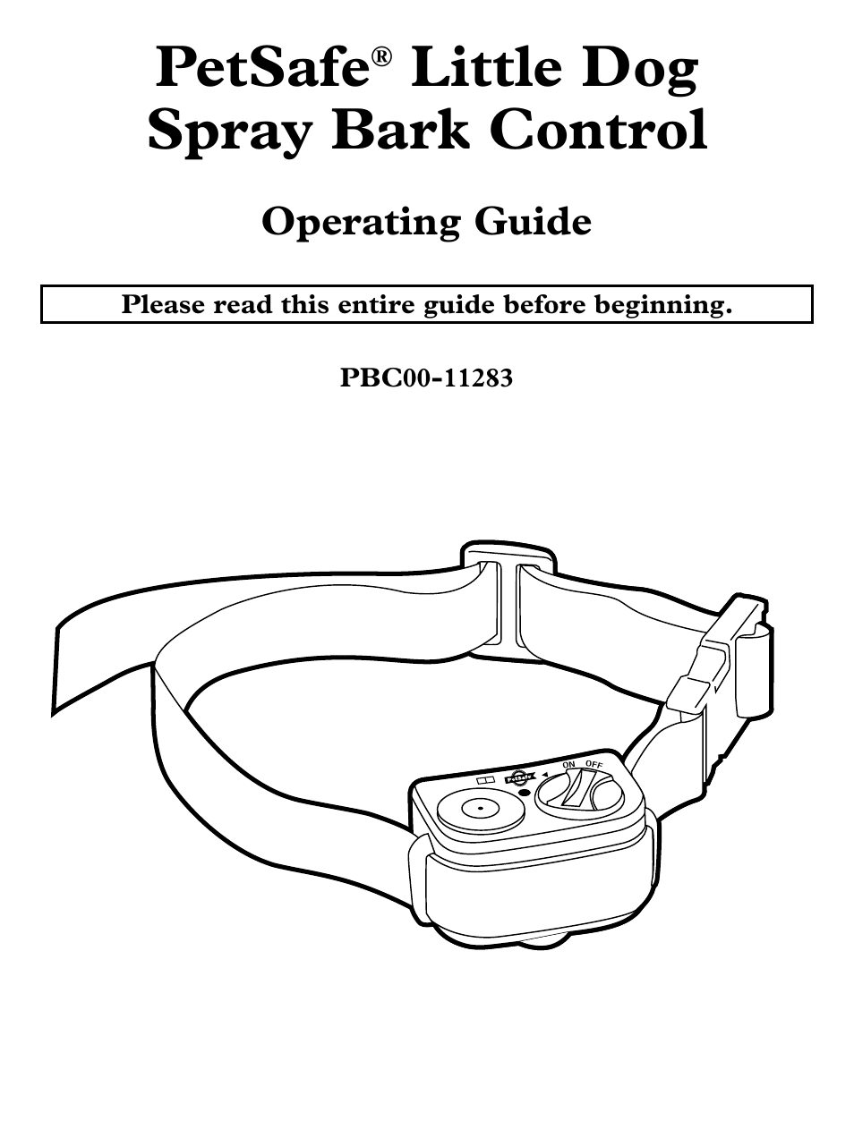 Petsafe Deluxe Little Dog Spray Bark Control User Manual | 12 pages