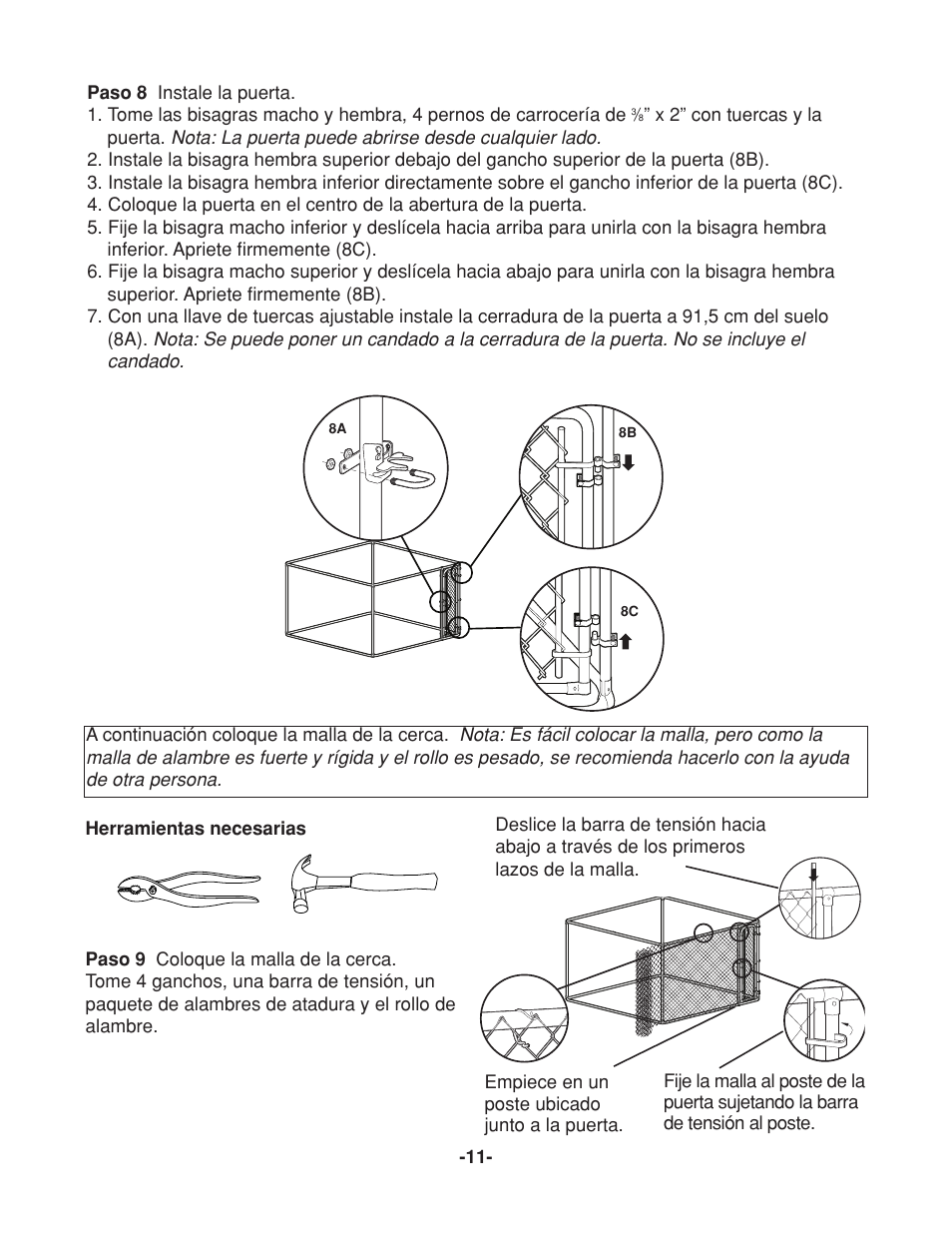 Petsafe DIY Box Kennel - 2.29 m (W) x 2.29 m (D) x 1.82 m (H) User Manual | Page 11 / 12