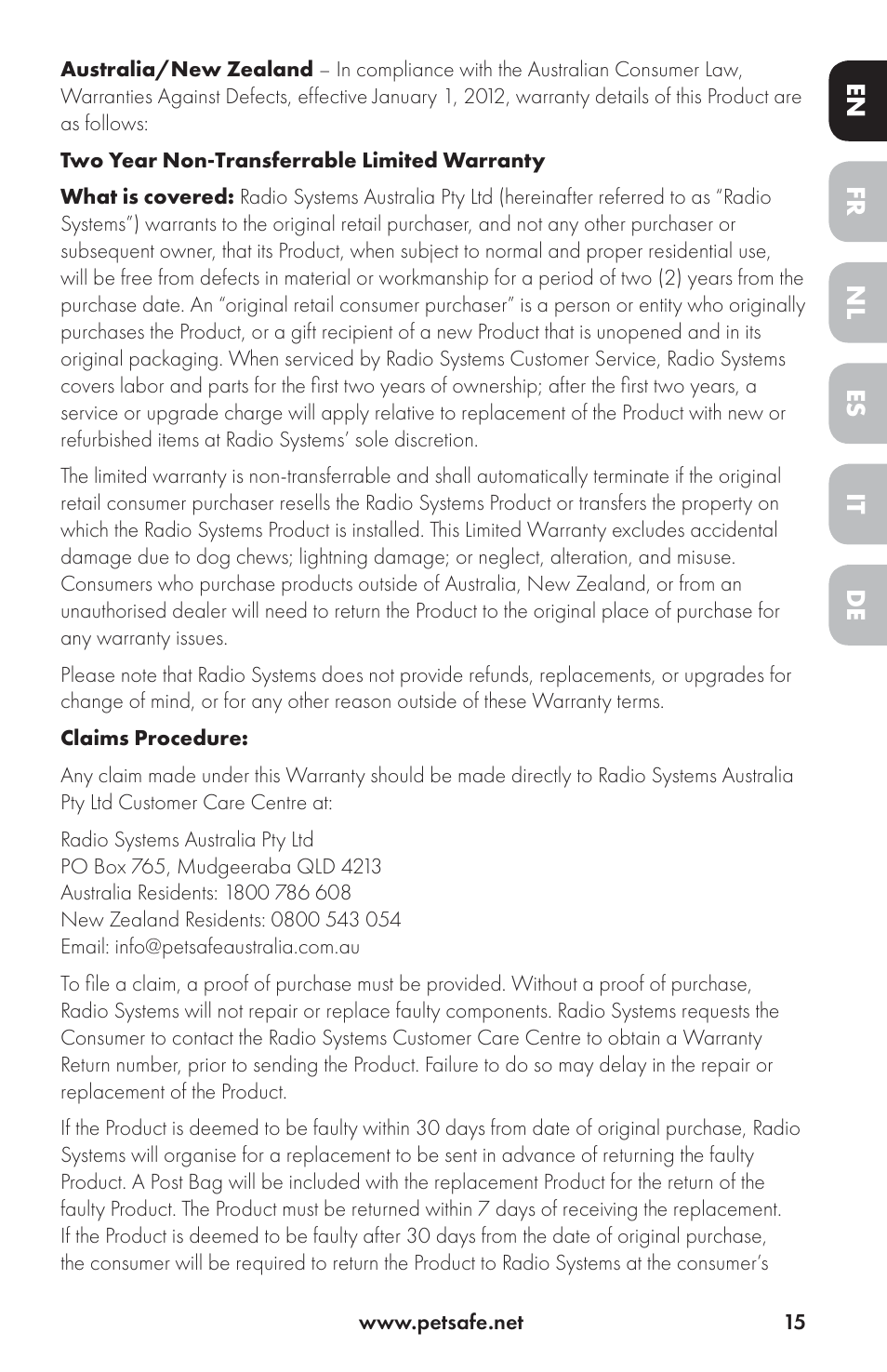 Petsafe Drinkwell® Ceramic Avalon Pet Fountain User Manual | Page 15 / 96