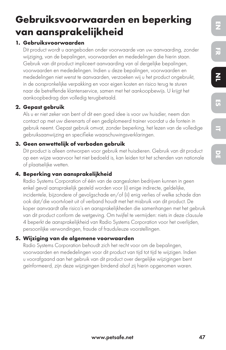 Petsafe Drinkwell® Ceramic Avalon Pet Fountain User Manual | Page 47 / 96