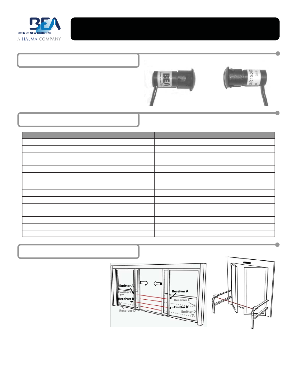 BEA SBK-30R User Manual | 2 pages