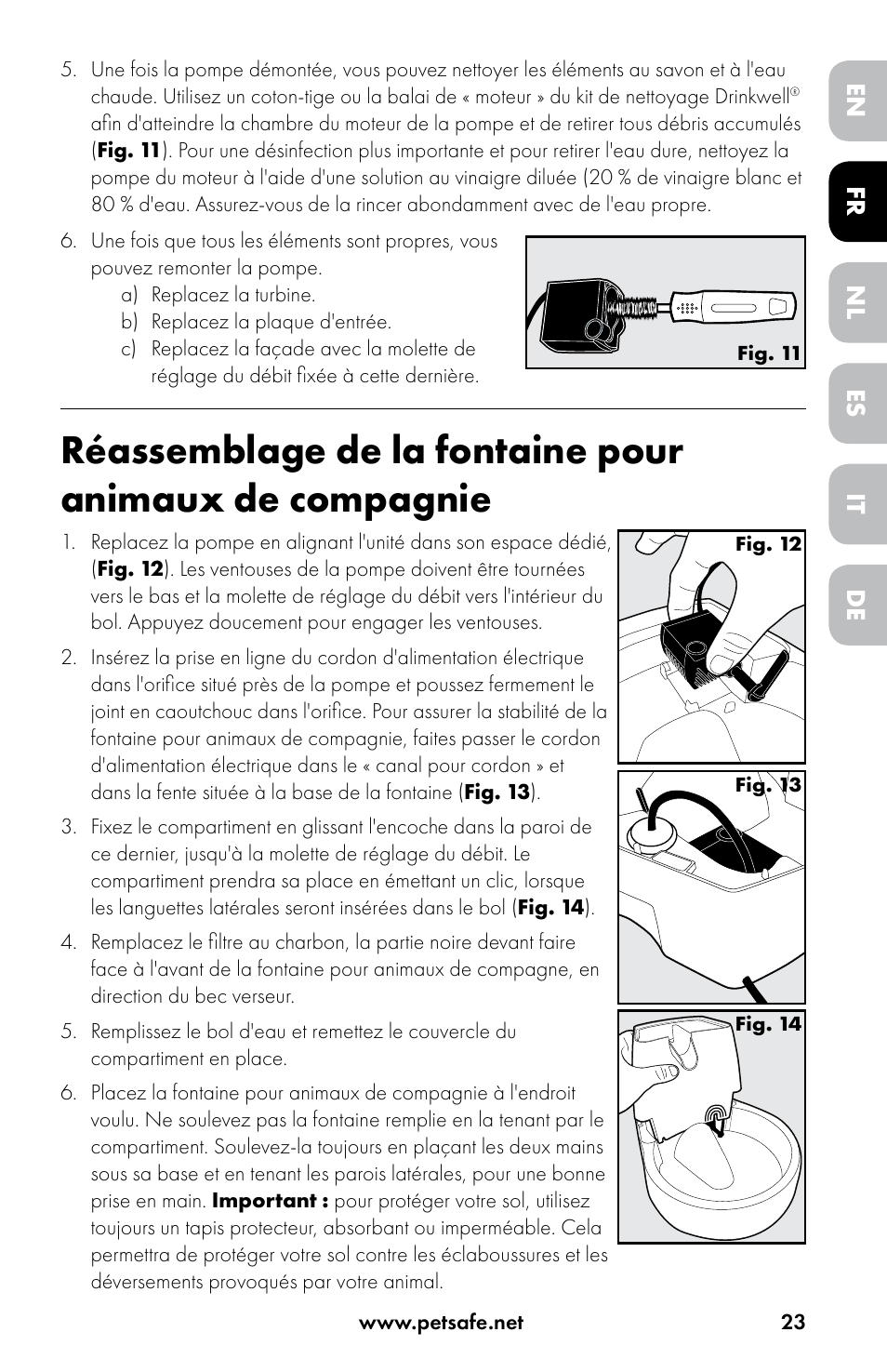 Petsafe Drinkwell® Original Pet Fountain User Manual | Page 23 / 76