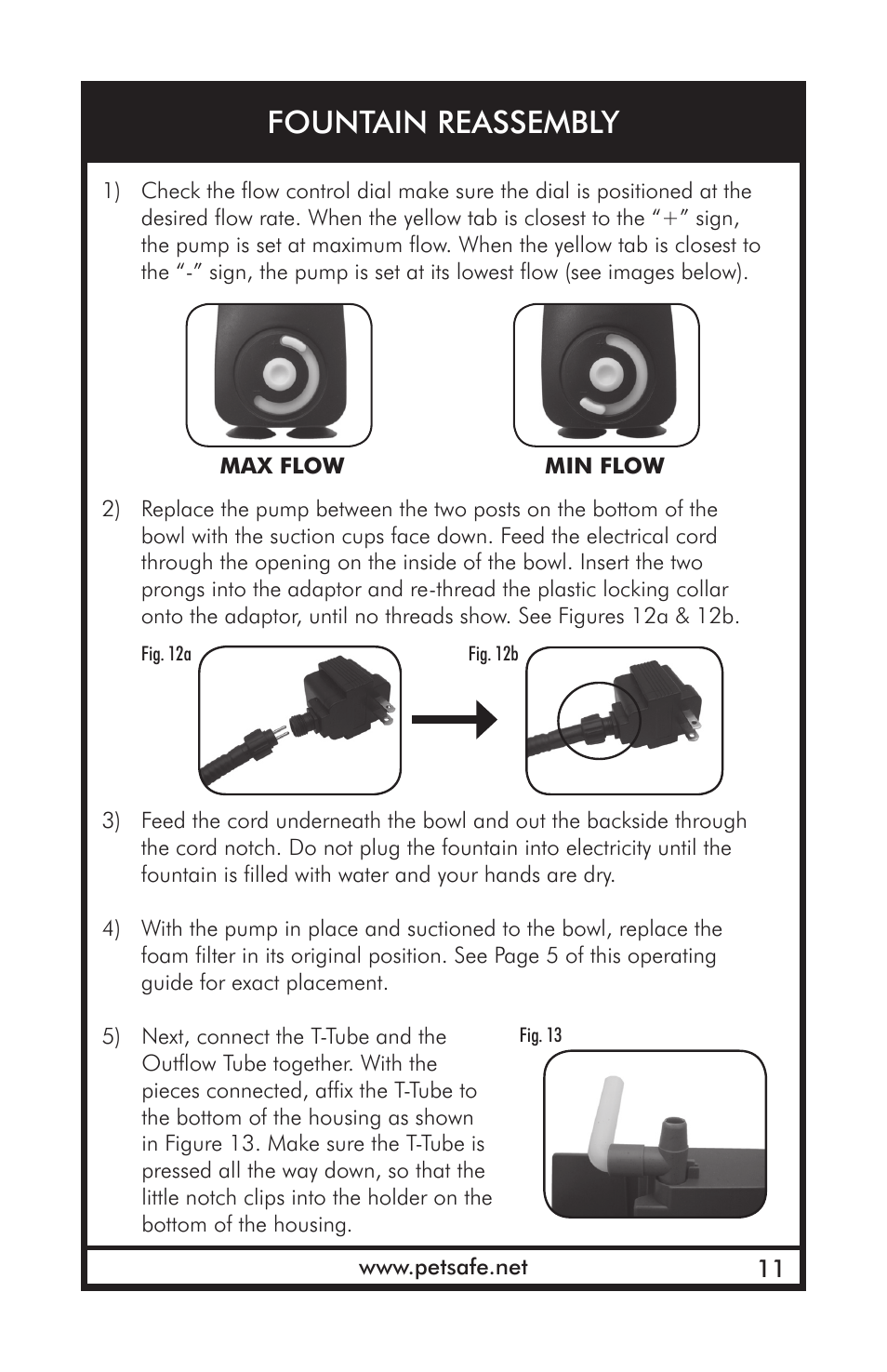 Fountain reassembly | Petsafe Drinkwell® Outdoor Dog Fountain User Manual | Page 11 / 16