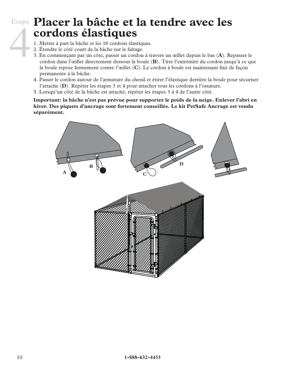 Petsafe E-Z Roof™ - 7.5’ x 13’ User Manual | Page 10 / 16