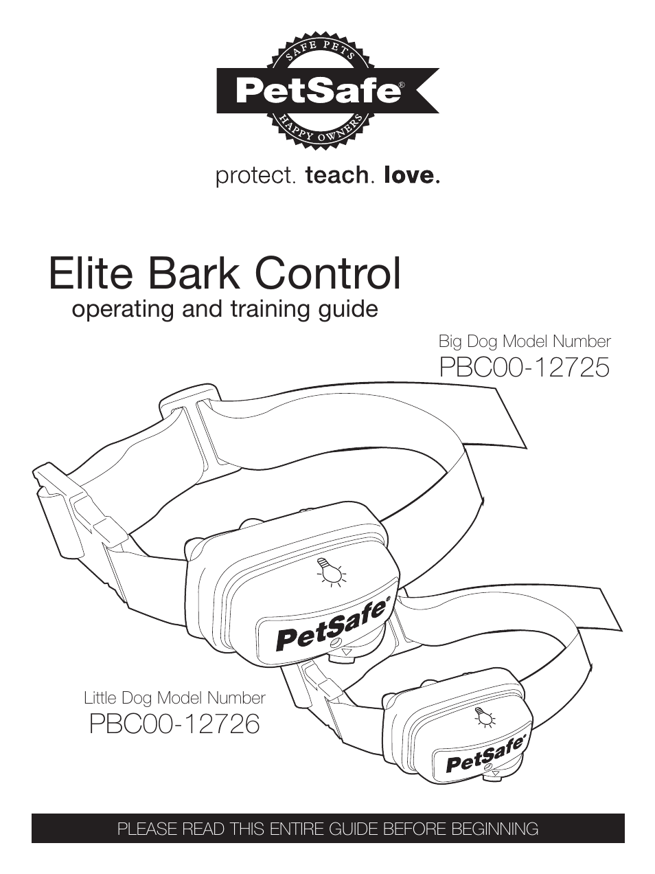 Petsafe Elite Big Dog Bark Control User Manual | 12 pages