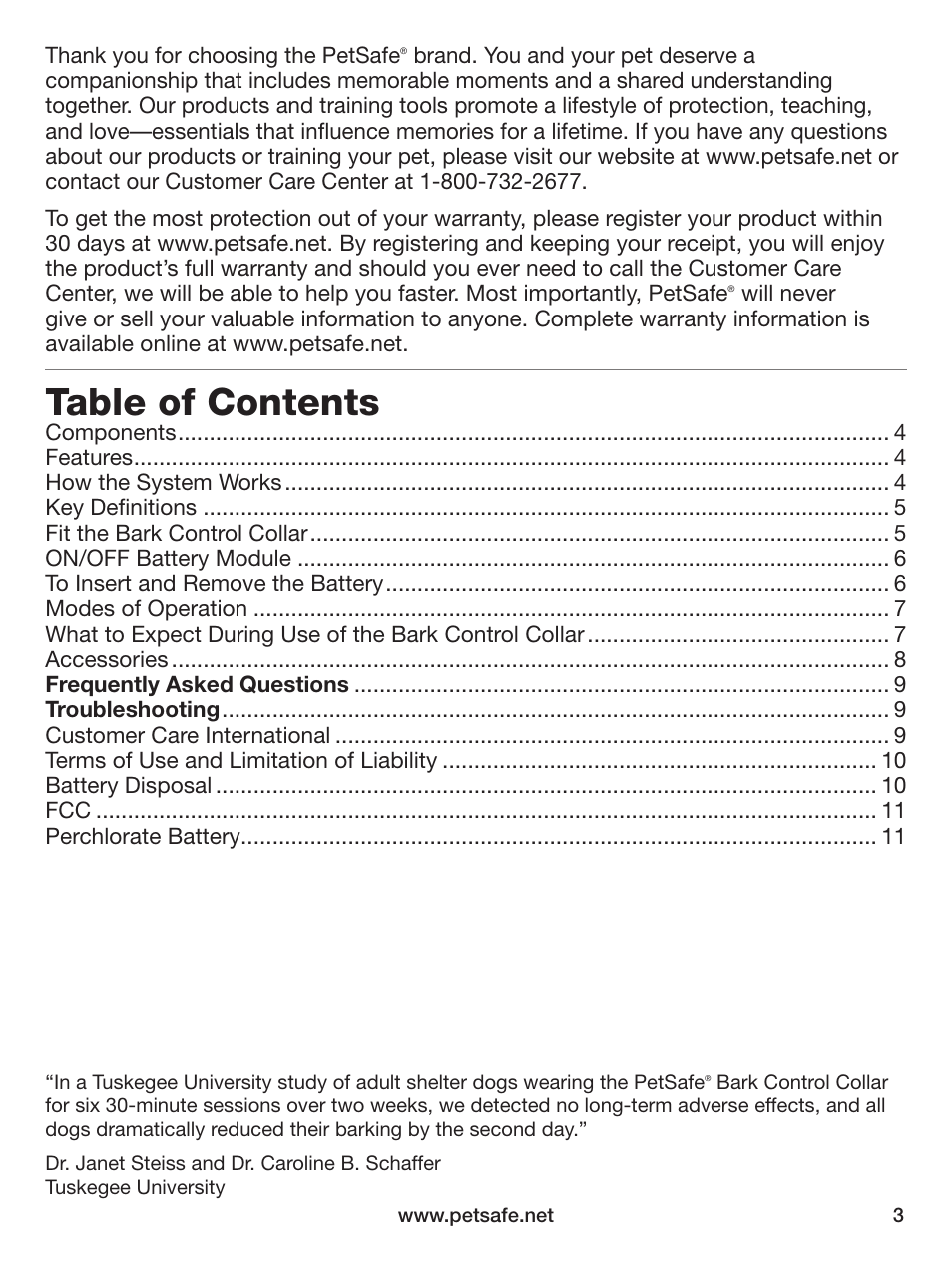 Petsafe Elite Big Dog Bark Control User Manual | Page 3 / 12
