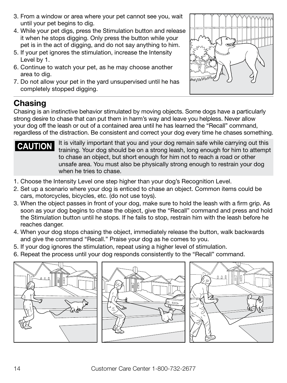 Chasing | Petsafe Elite Pendant™ Remote Trainer User Manual | Page 14 / 28
