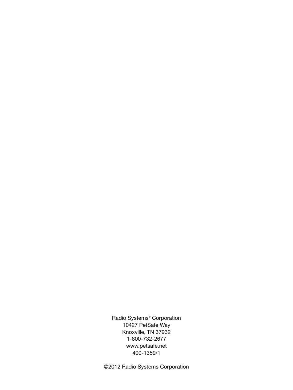 Petsafe Elite Pendant™ Remote Trainer User Manual | Page 28 / 28