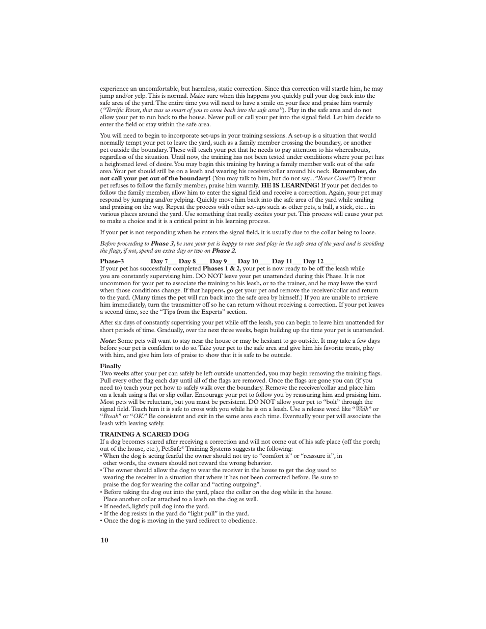 Petsafe In-Ground Fence™ (Older Model) User Manual | Page 10 / 72