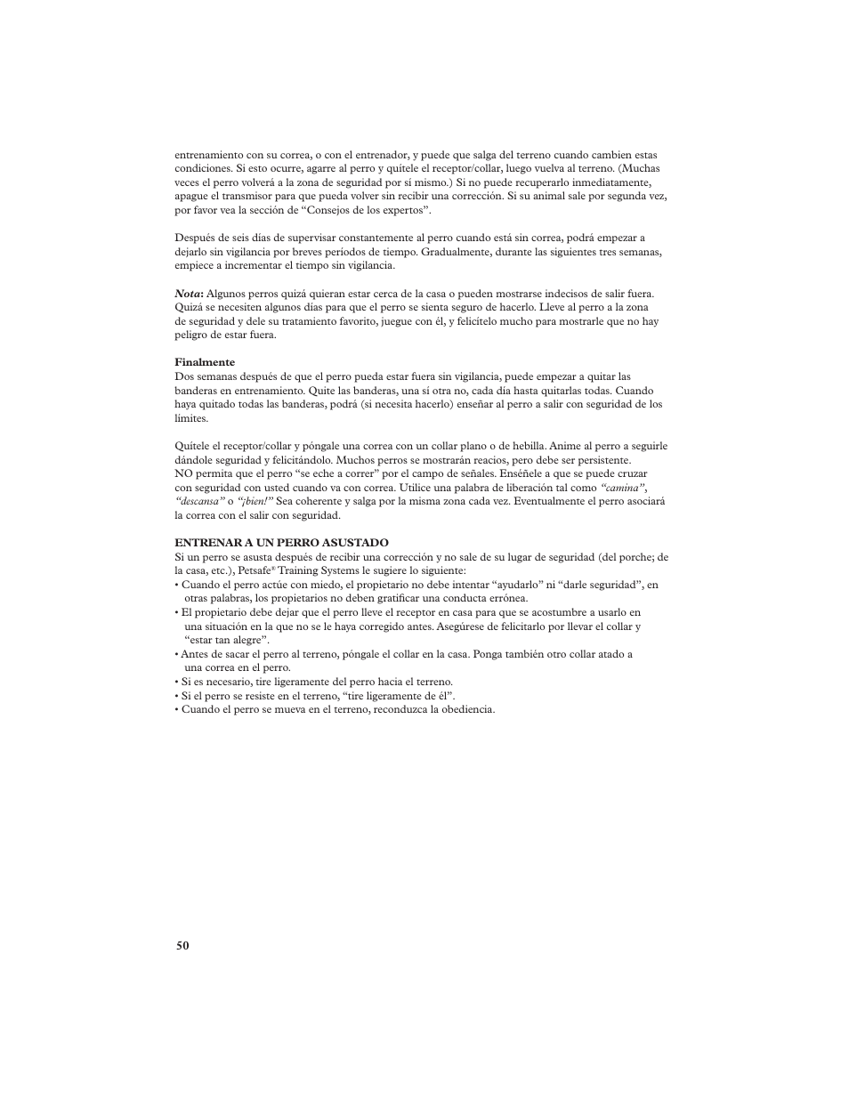 Petsafe In-Ground Fence™ (Older Model) User Manual | Page 50 / 72