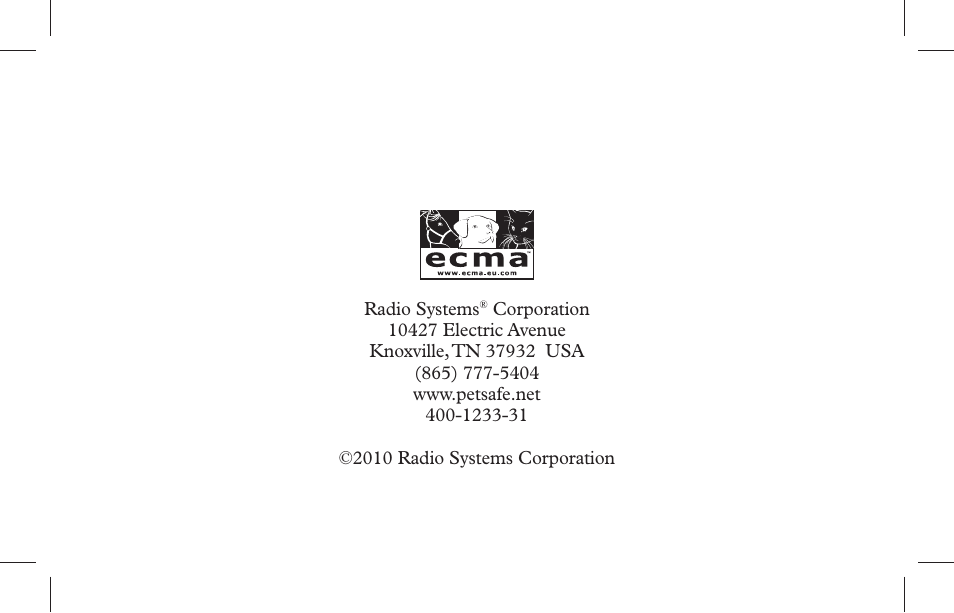Petsafe Indoor Bark Control, Ultrasonic User Manual | Page 108 / 108